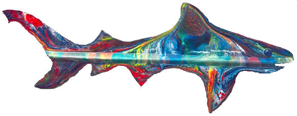 Sharks - 10th Avenue West Studios | One-Of-A-Kind Handmade Torch-Cut Metal Art