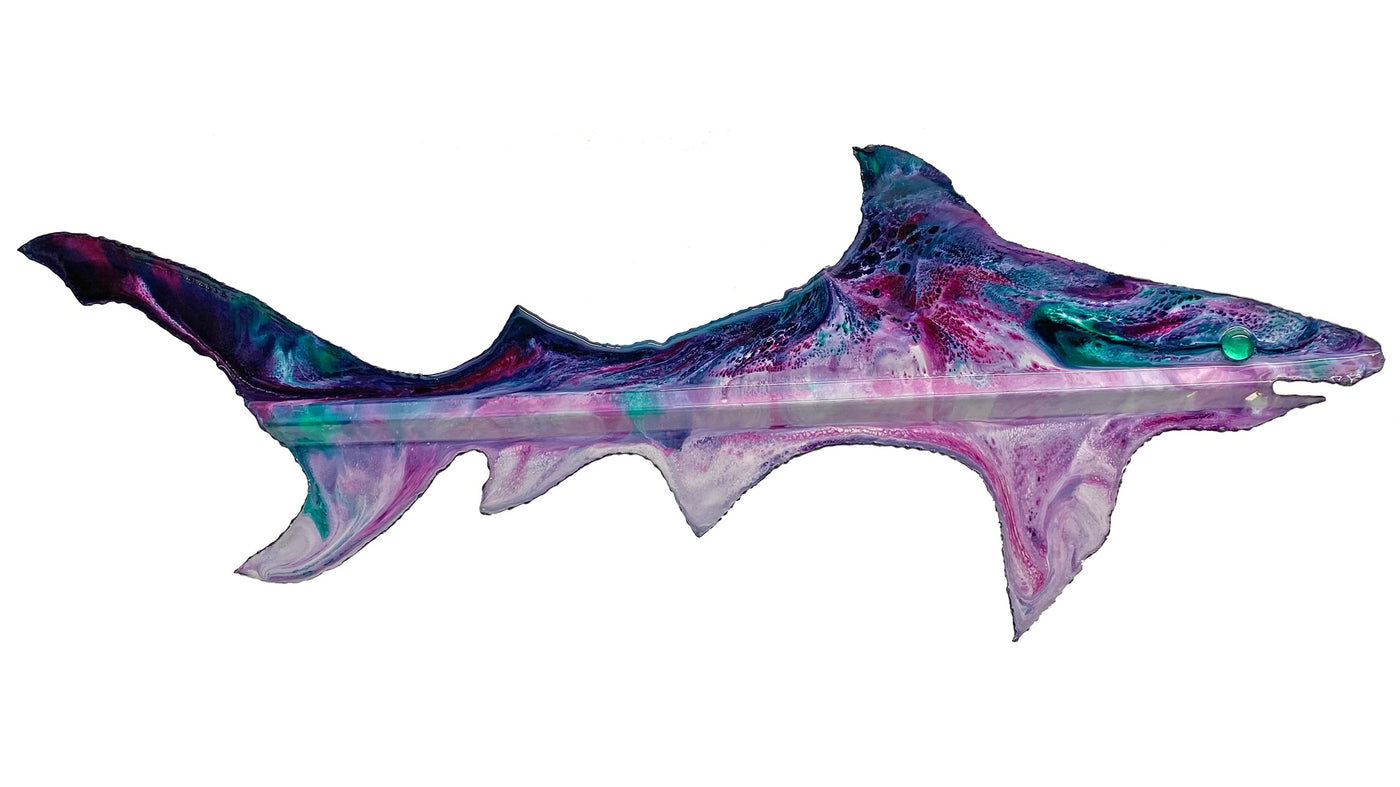 Sharks - 10th Avenue West Studios | One-Of-A-Kind Handmade Torch-Cut Metal Art