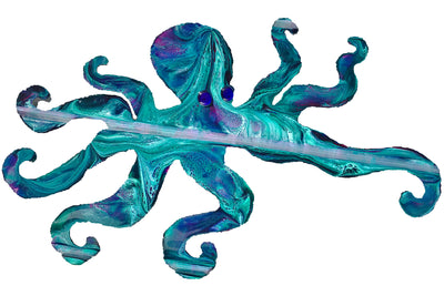 Octopus Medium - 10th Avenue West Studios | One-Of-A-Kind Handmade Torch-Cut Metal Art