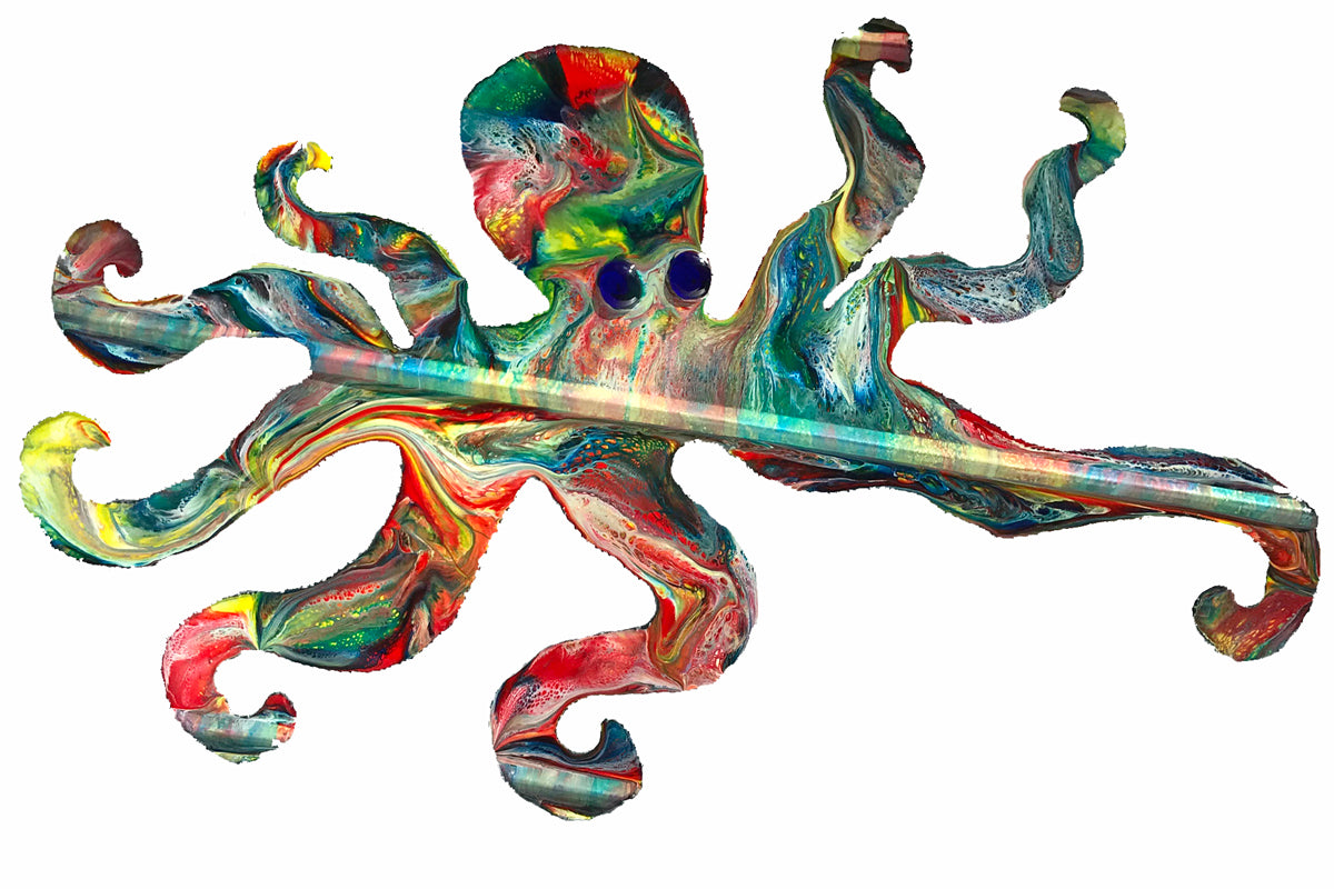 Octopus Medium - 10th Avenue West Studios | One-Of-A-Kind Handmade Torch-Cut Metal Art